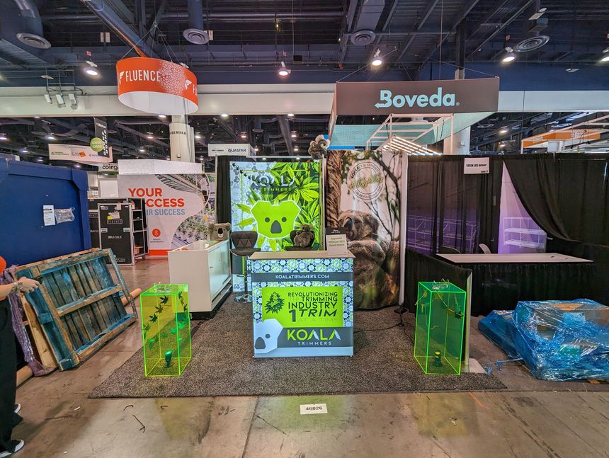 MJBizCon Las Vegas booth build